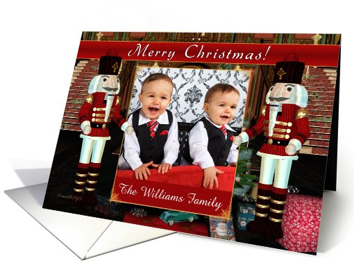 Nutcracker - Merry Christmas - Your Photo Here card (709990)