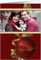 Feliz Navidad Spanish - Merry Christmas - Your Photo Here Card