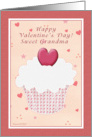 Grandma Happy Valentine’s Day - Cupcake card