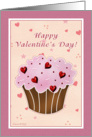 Cupcake Happy Valentines Day card