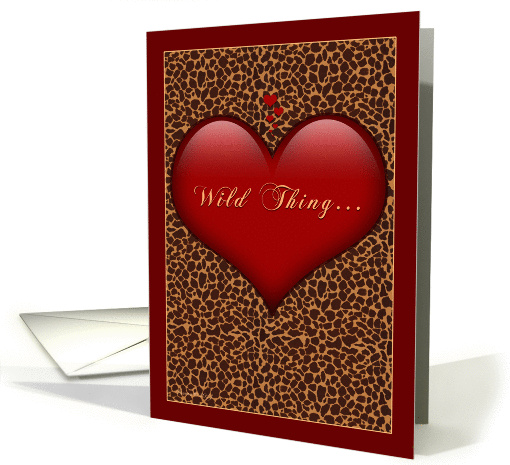 Valentine Heart - Wild Thing card (757441)