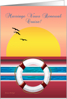 Cruise - Marriage Vows Renewal - Sunset Design card