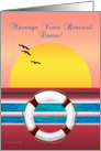 Cruise - Marriage Vows Renewal - Sunset Design card