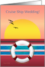 Cruise - Wedding Invite - Sunset Design card