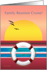 Cruise - Family Reunion Invite - Sunset Design card