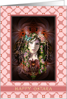 Happy Ostara - Lady Eostre - Spring Goddess - Ostara card