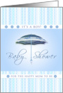 It’s a Boy - Baby Shower - Blue Umbrella Invitation card