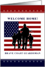 Coast Guard - Welcome Home Guardsman card