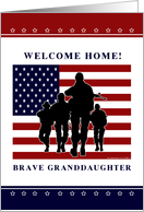 Granddaughter - Welcome home from military card