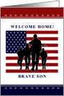 Son - Welcome home from military card