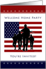 Military Welcome Home Party Invitation card