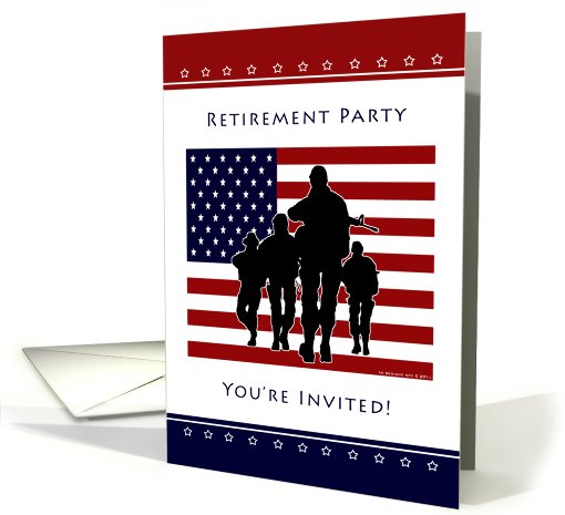 Military Retirement Party Invitation card (828352)