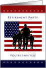 Military Retirement Party Invitation card