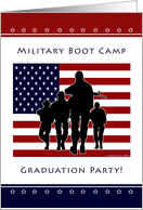 Military Boot Camp Graduation Party Invitation card
