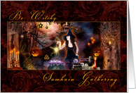Samhain Gathering Invite - Be Witchy Magical Witch card