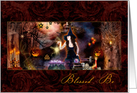 Blessed Be - Magical Witch card