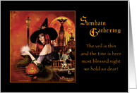 Samhain Gathering Invitation - Magickal Night card