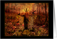 Samhain Gathering Invitation - Scarecrow card