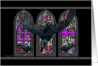 The Ravens Gothic Blank Note Card