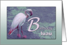 Birthday Luau Party Invitation - Pink Flamingo card