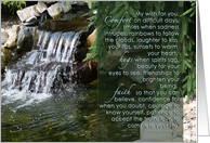 My Wish For You - Happy Birthday - Waterfall, Rocks & Trees card