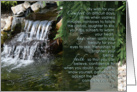 My Wish For You - Encouragement - Here for You - Waterfall, Rocks & Trees card
