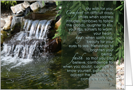 My Wish For You - Graduation - Congratulations - Waterfall, Rocks & Trees card