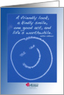 Thank You - A Friendly Look - Smiley Face Skywriting - with Cambria Logo card