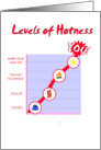 Levels of Hotness-You’re Off The Chart-Valentine’s Day card