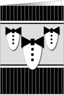 Be my Best Man? You’ve always stood by my side.-side by side tuxedos card