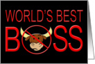World’s Best Boss-No Bull! Happy Boss’s Day card