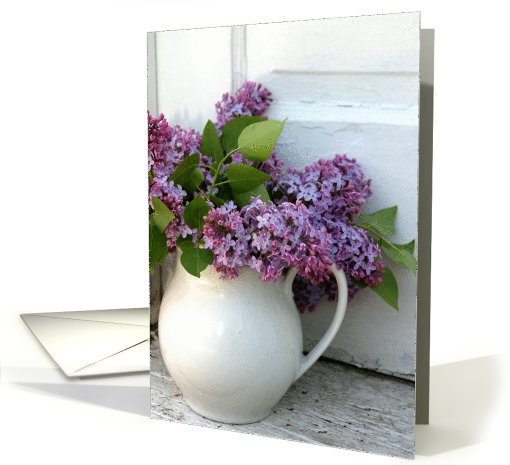 Lilacs in Pitcher card (643758)