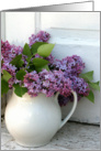 Lilacs in Pitcher card