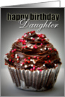 Happy Birthday Daughter-Chocolate Cupcake card
