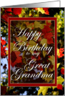 Happy Birthday to My Great Grandma-Fall Leaves card