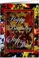 Happy Birthday to My Step Dad- Fall Leaves card