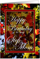 Happy Birthday to My Step Mom- Fall Leaves card