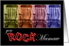 You Rock Mamaw!-colorful rocking chairs card