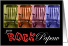 You Rock Papaw!-colorful rocking chairs card