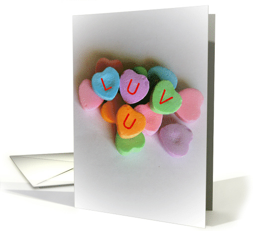 Luv U-Happy Valentine's Day! card (671400)