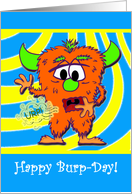 Happy Burp-Day (Birthday)-The Burp Monster card