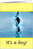 Bust your buttons! It’s a boy-congratulations card