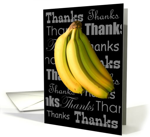Thanks a bunch! Thank You with Bananas card (695456)