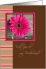 Will You Be My Bridesmaid? Pink Daisy card