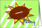 Fantasy Football King- Royal Whipping card