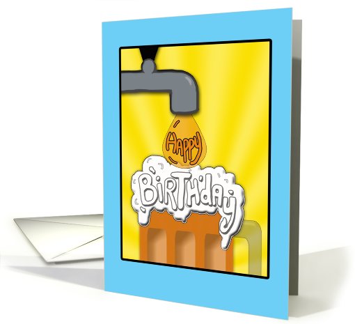 Happy Birthday on Tap! beer mug card (824861)