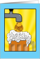 Happy Birthday on Tap! beer mug card