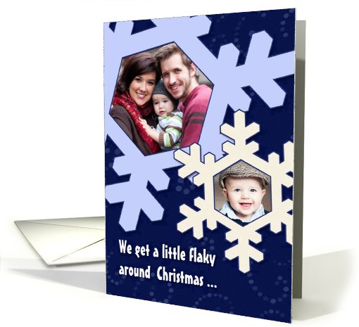 Christmas Flakes-Happy New Year Photo card (873850)