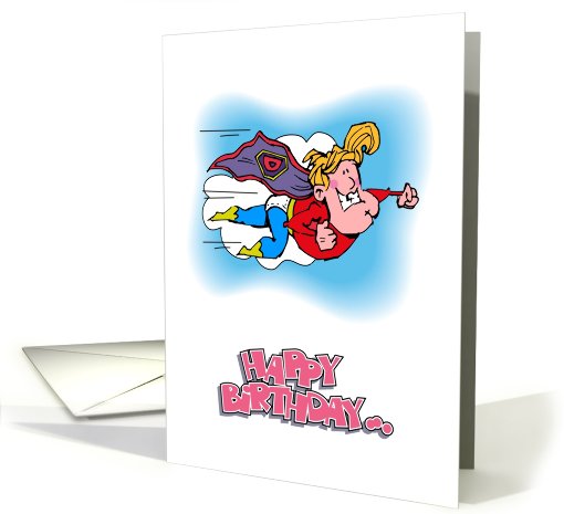 Happy Birthday Super Dad card (619376)