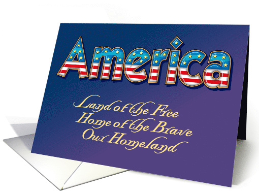 4th of July, Our Homeland. America card (625116)